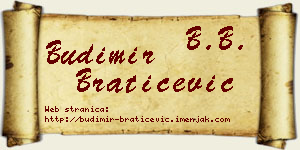 Budimir Bratičević vizit kartica